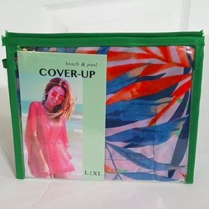 NWT Beach & Pool COVER-UP Dress L/XL with Carrying Bag